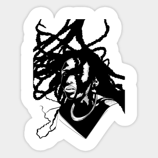 Long hair Beauty Sticker